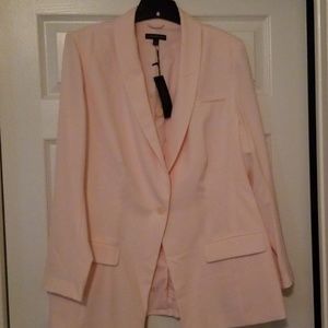 Pink shawl collar jacket